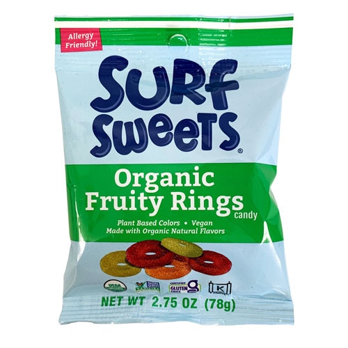 Surf Sweets Organic Fruity Rings Assorted Fruit -- 2.75 oz