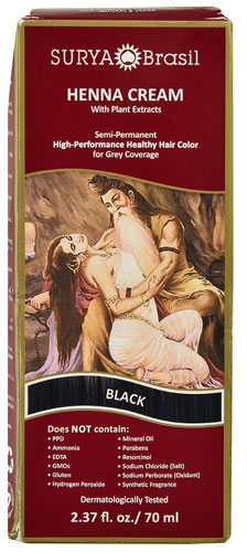 Surya Brasil Henna Cream Hair Coloring Black -- 2.37 fl oz