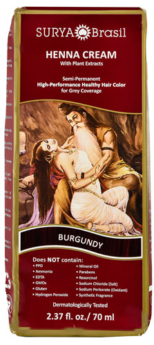 Surya Brasil Henna Cream Hair Coloring Burgundy -- 2.37 fl oz