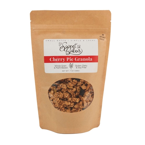 Sweet Babu's Gluten Free Granola Cherry Pie