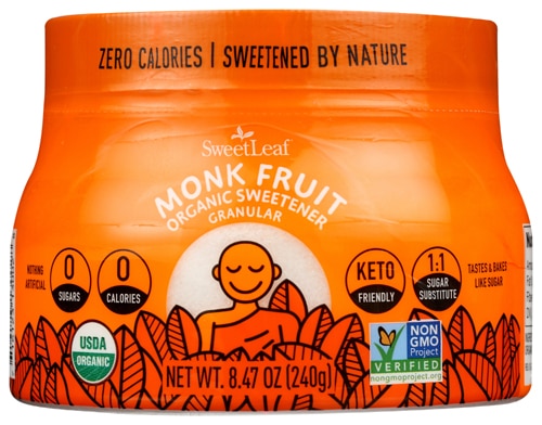 SweetLeaf Monk Fruit Granular Organic Sweetener