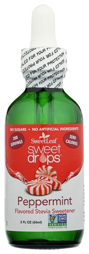SweetLeaf Sweet Drops Flavored Stevia Sweetener Peppermint