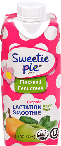 Sweetie Pie Organics Lactation Smoothie Apple Pear -- 11.1 oz