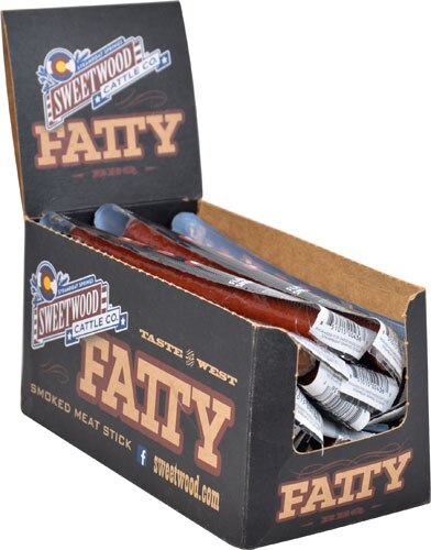 Sweetwood Fatty Smoked Meat Stick Gluten Free BBQ -- 15 Sticks
