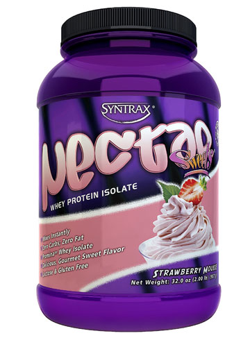 Syntrax Nectar Sweets Whey Protein Isolate Powder Strawberry Mousse