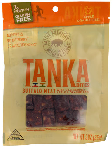 Tanka Bites® Buffalo Meat Apple Orange Peel -- 3 oz