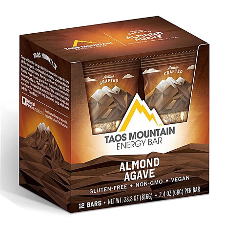 Taos Mountain Energy Bar Gluten Free Almond Agave -- 12 Bars