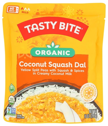Tasty Bite Gluten Free Vegan Organic Coconut Squash Dal