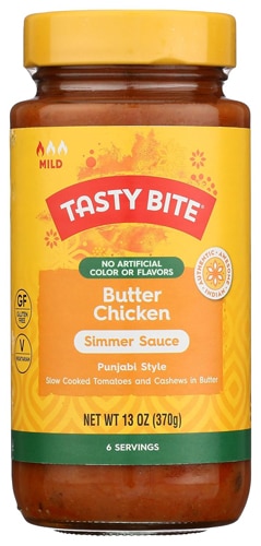 Tasty Bite Gluten Free Vegan Simmer Sauce Butter Chicken