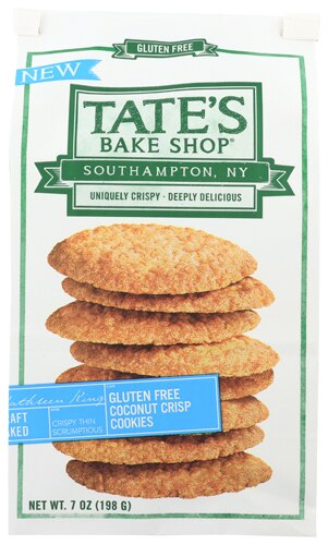 Tate's Bake Shop Gluten Free Cookies Coconut Crisp -- 7 oz