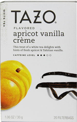 Tazo White Tea Apricot Vanilla Creme -- 20 Tea Bags