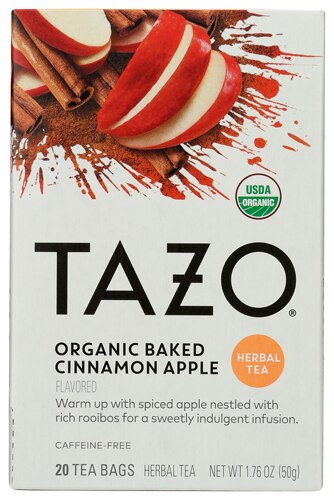 Tazo Organic Baked Cinnamon Apple Herbal Tea Bags