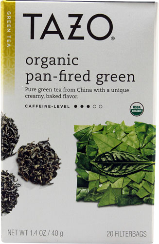 Tazo Organic Pan-Fired Green Tea -- 20 Tea Bags