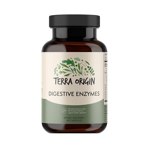 Terra Origin Healthy Digestive Enzymes -- 60 Capsules