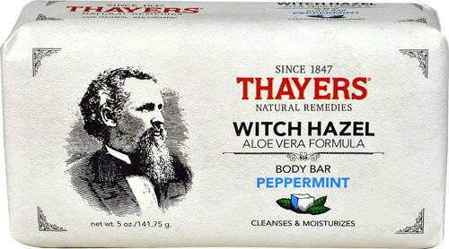 Thayers Witch Hazel Aloe Vera Formula Body Bar Peppermint -- 5 oz