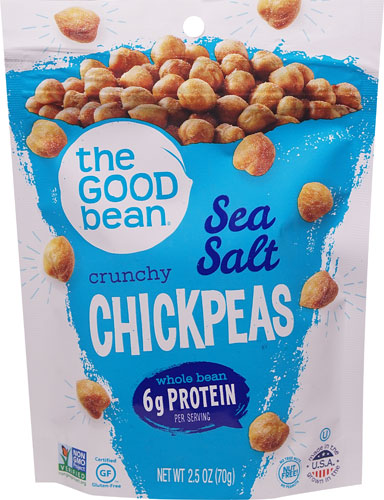 The Good Bean Chickpea Crunchy Snacks Gluten Free Sea Salt -- 2.5 oz