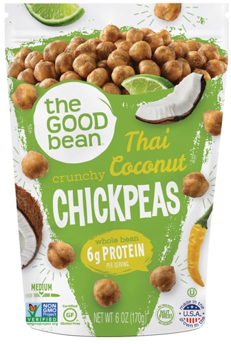 The Good Bean Chickpeas Thai Coconut Lemongrass -- 6 oz