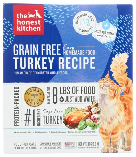 The Honest Kitchen Grain-Free Dehydrated Turkey Cat Food -- 2 lbs