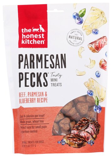 The Honest Kitchen Parmesan Pecks Beef & Blueberry Mini Dog Treats -- 8 oz