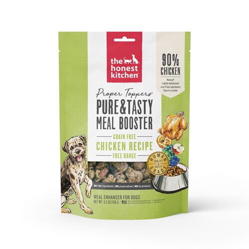 The Honest Kitchen Propper Toppers Pure Tasty Meal Booster Grain Free Dog Food Chicken Recipe 5 5 Oz Vitacost