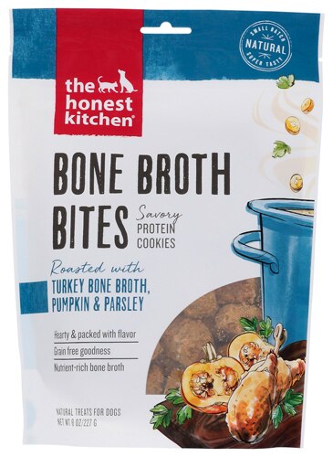 The Honest Kitchen Turkey Bone Broth Bites with Pumpkin & Parsley -- 8 oz