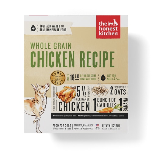 The Honest Kitchen Whole Grain Dehydrated Dog Food Chicken Recipe -- 4 lbs