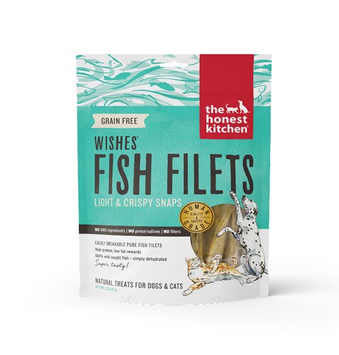 The Honest Kitchen Wishes Fish Filets Dogs & Cats Treats White Fish -- 3 oz