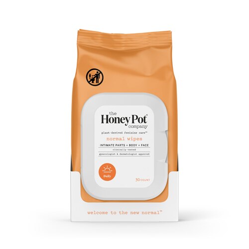 The Honey Pot Normal Intimate Wipes -- 30 Wipes