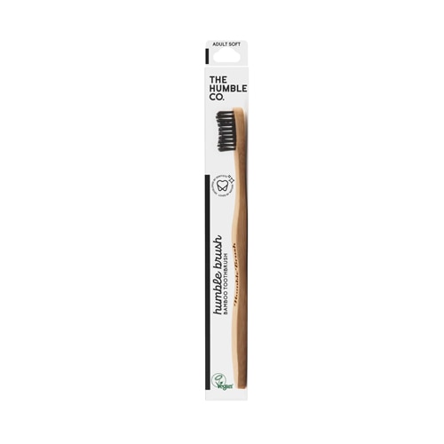 The Humble Co Adult Soft Toothbrush Black -- 1 Toothbrush