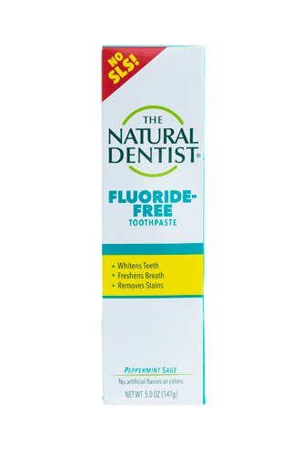 The Natural Dentist Fluoride Free Toothpaste Peppermint Sage -- 5 oz