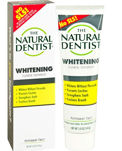 The Natural Dentist Healthy Teeth and Gums Whitening Toothpaste Peppermint Twist -- 5 oz