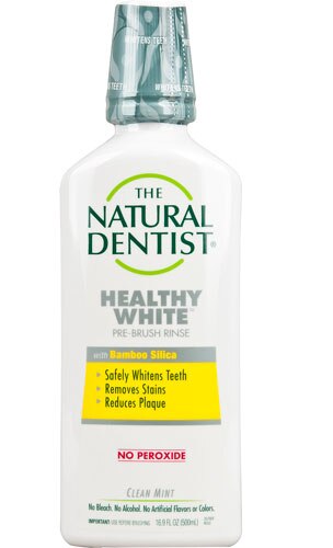 The Natural Dentist Heathy White Pre-Brush Rinse Clean Mint -- 16 fl oz