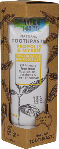 The Natural Family Co Natural Toothpaste Propolis &amp; Myrrh Australian River Mint -- 3.88 oz