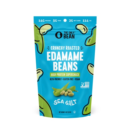 The Only Bean Crunchy Roasted Edamame Beans Sea Salt