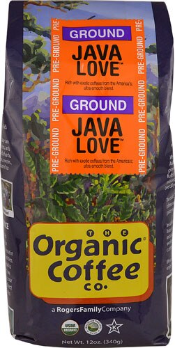 The Organic Coffee Co Ground Coffee Java Love -- 12 oz