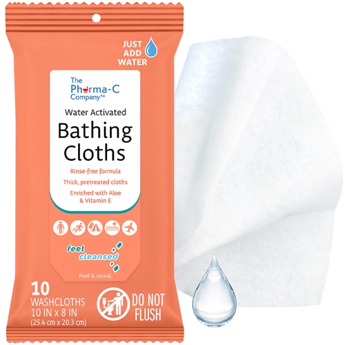 The Pharma-C Company Water-Activated Bathing Cloths