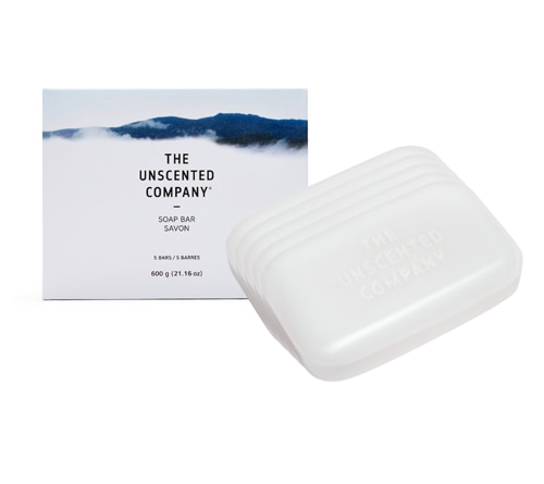 The Unscented Company Body Soap Bar 5 Pack Fragrance Free