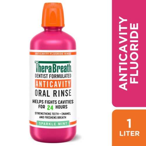 TheraBreath AntiCavity Oral Rinse Sparkle Mint