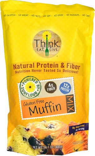 Think Eat Live Natural Protein Muffin Mix Gluten Free -- 14.1 oz