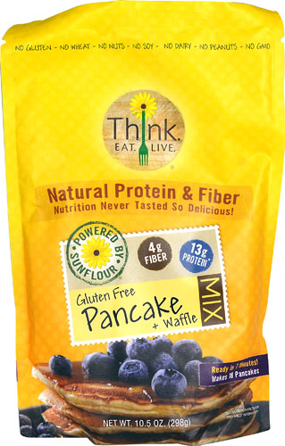Think Eat Live Natural Protein Pancake + Waffle Mix Gluten Free -- 10.5 oz