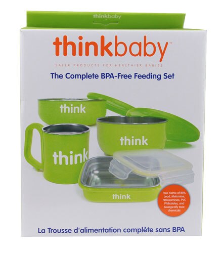 Thinkbaby Complete BPA Free Feeding Set Green -- 1 Set