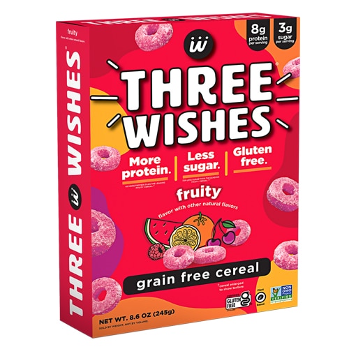 Three Wishes Gluten Free Cereal High Protein Fruity