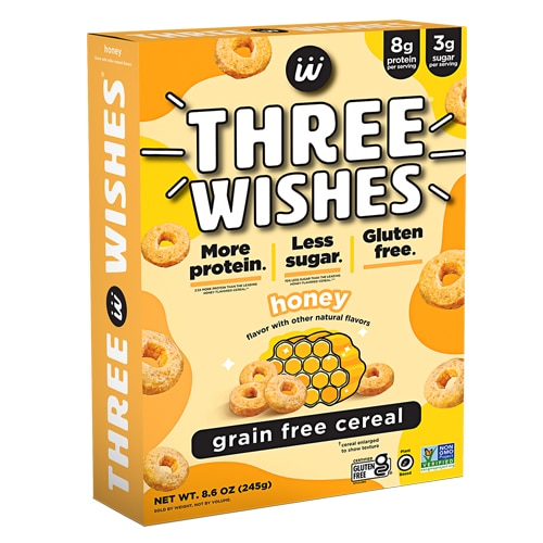Three Wishes Gluten Free Cereal High Protein Honey