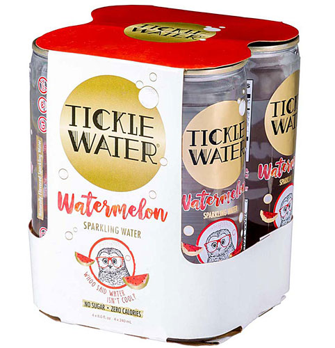 Tickle Water Sparkling Water - Zero Calorie Watermelon -- 4 Pack