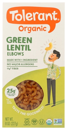 Tolerant Organic Green Lentil Elbows