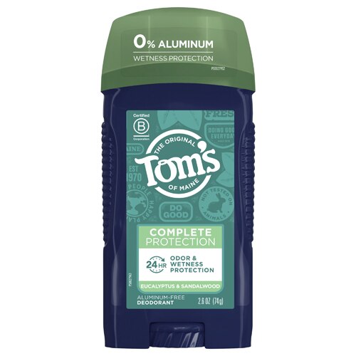 Tom's of Maine Aluminum-Free Deodorant Complete Protection Eucalyptus & Sandalwood -- 2.6 oz