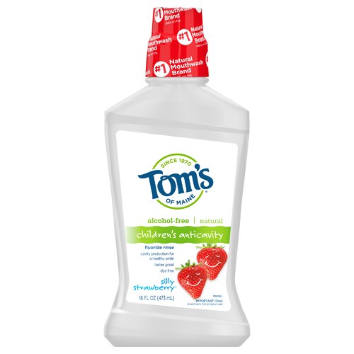 Tom's of Maine Children's Anticavity Mouth Rinse Silly Strawberry -- 16 fl oz