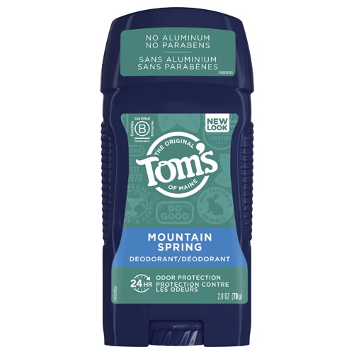 Tom's of Maine Long Lasting Men's Wide Stick Deodorant Mountain Spring -- 2.8 oz