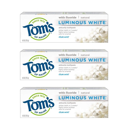 Tom's of Maine Luminous White Toothpaste Clean Mint