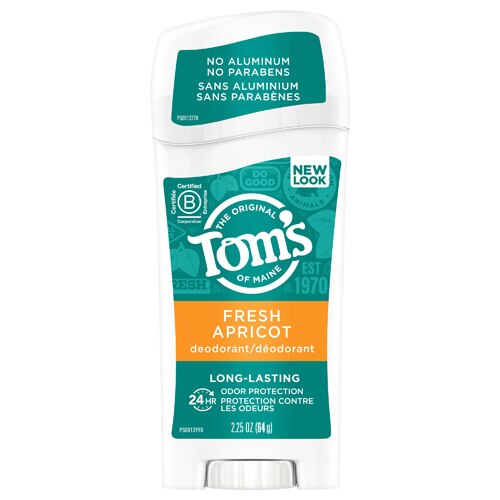 Tom's of Maine Natura Long Lasting Aluminum Free Deodorant Fresh Apricot -- 2.25 oz